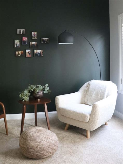 Gray and Green Accent Walls