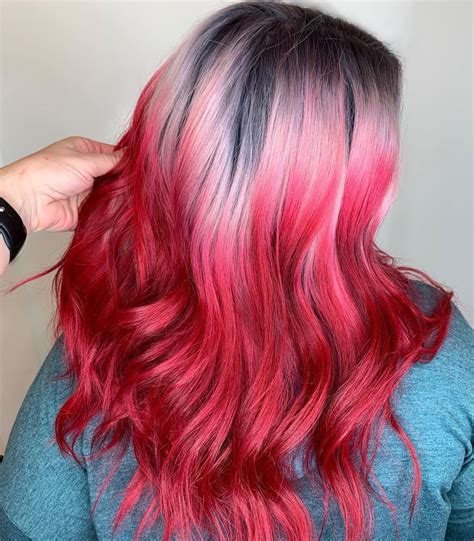 Gray and Red Ombre