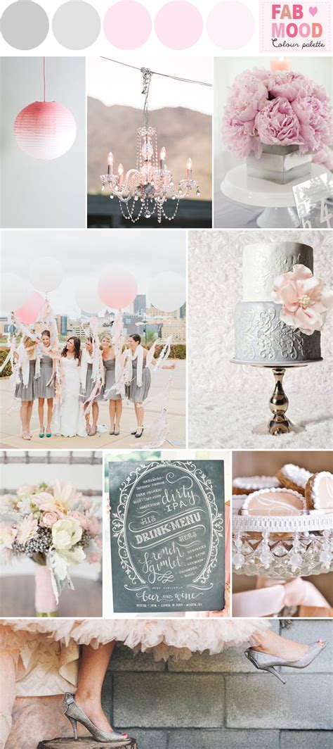 Gray Pink Wedding Ideas