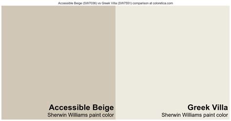 Greek villa beige color palette