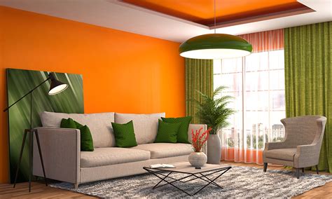 Green and Orange Home Decor