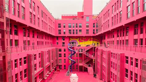 Green and Pink Architecture Inspiration