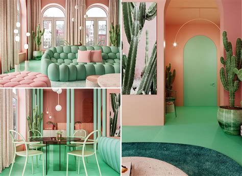 Green and Pink Design Inspiration