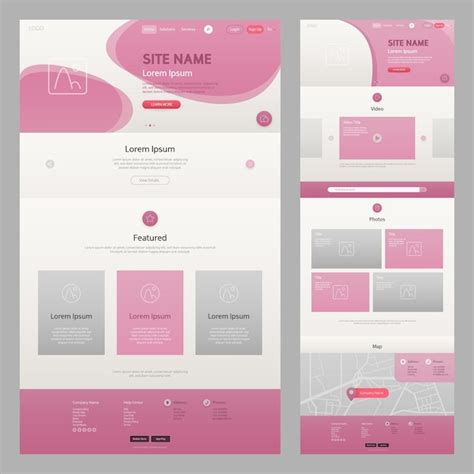 Green and Pink Web Design Inspiration