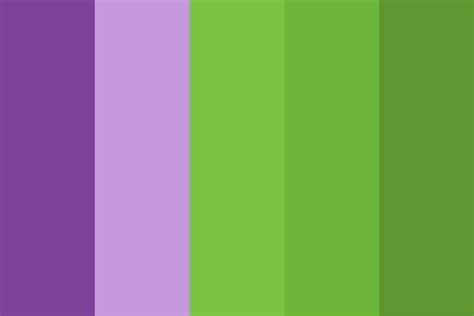 Green and purple palette example 4