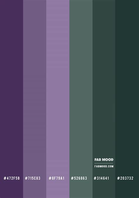 Green and purple palette example 7