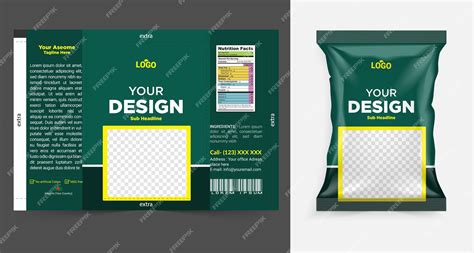 Green yellow packaging design example