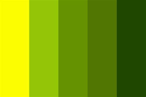 A cold colour palette featuring greens and yellows