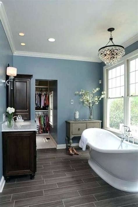 Grey and Blue Bathroom