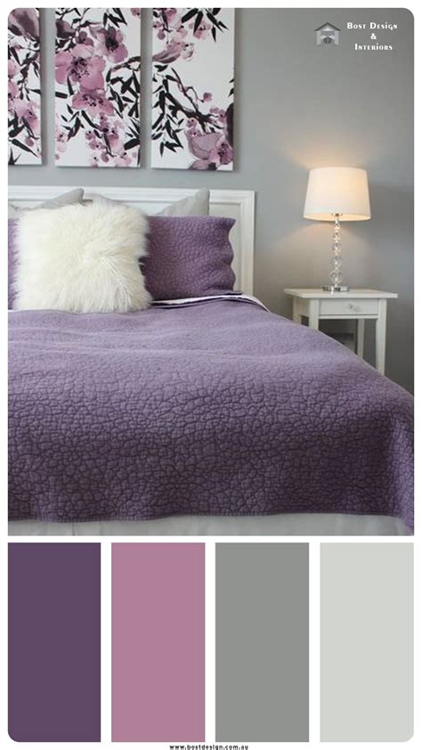 Grey and Purple Color Combination