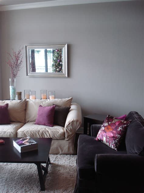 Grey and Purple Interior Design