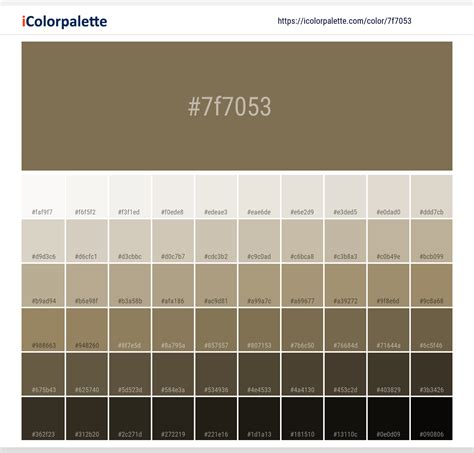 Grey Brown Color Palette