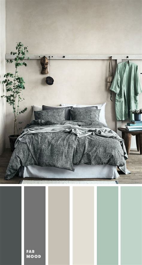 Grey color palette for bedroom