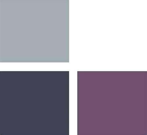 Soft pastel grey and purple color palette