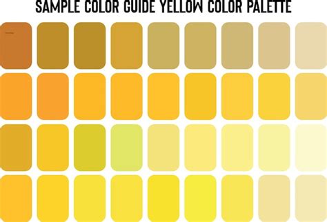 Grey and yellow palette examples