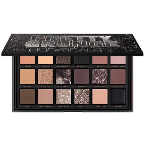 Grunge eyeshadow palette with bold berry shades and smoky neutrals