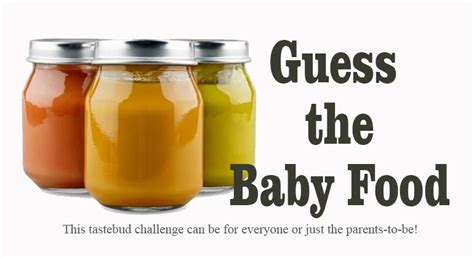 Guess the Baby Food Game