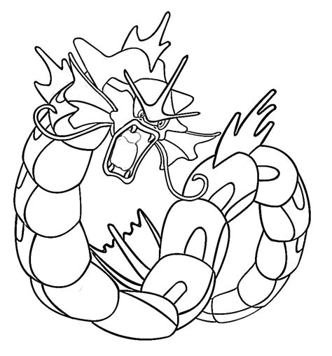 Gyarados Coloring Page