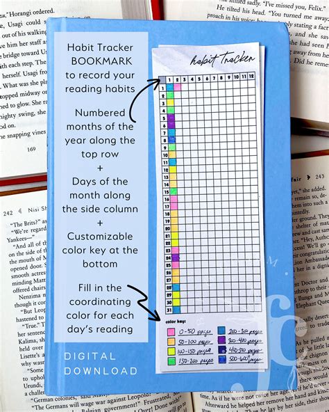 Habit Tracker Bookmark