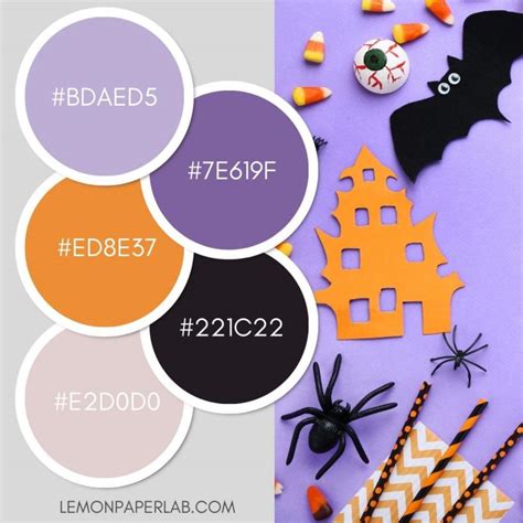 Halloween color schemes