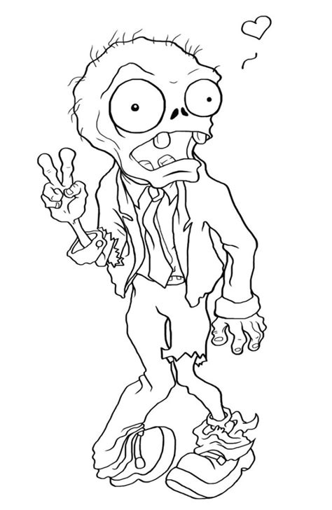 Halloween coloring page zombies