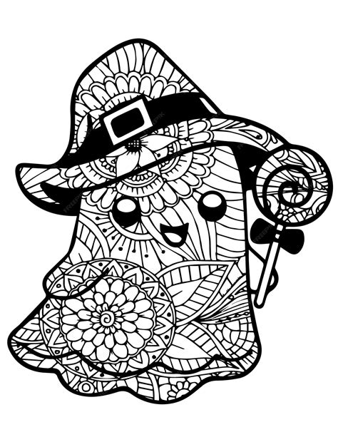 Halloween coloring pages for adults