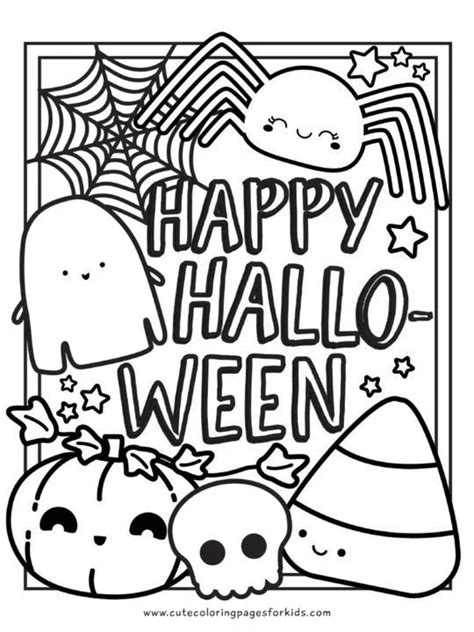 Halloween coloring pages for educational purposes