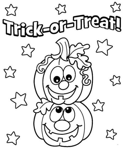 Halloween coloring pages for kindergartners