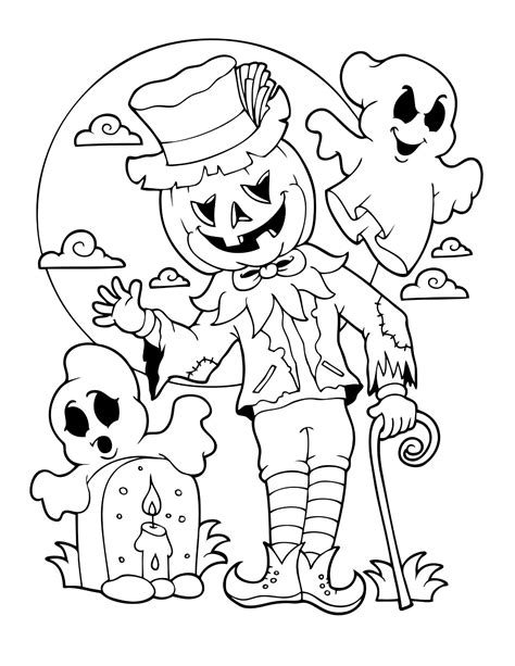 Halloween coloring sheets for all ages