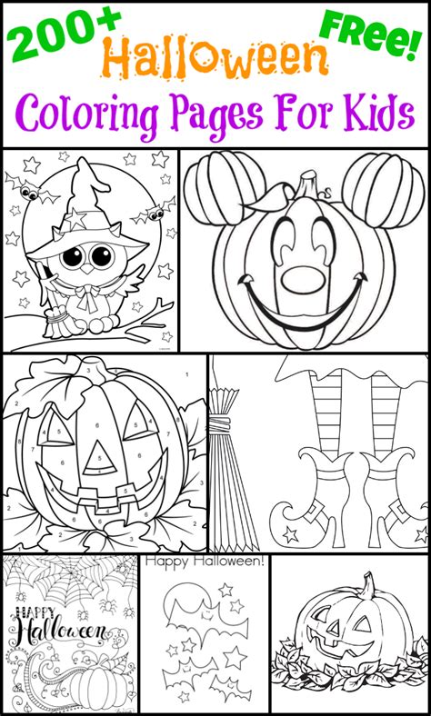 Halloween coloring sheets for fun