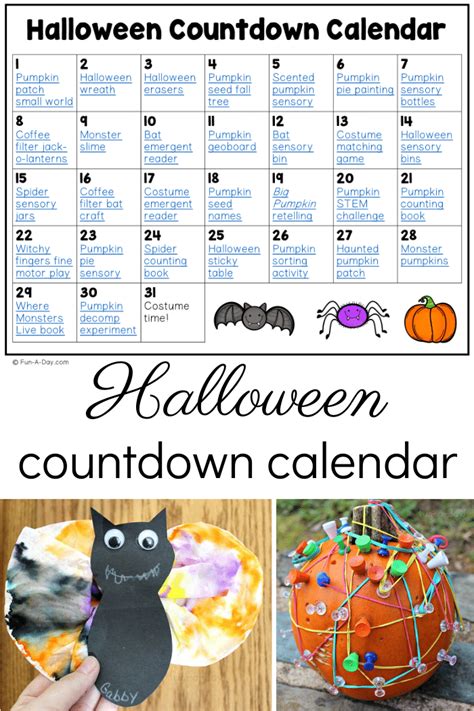 Halloween countdown for kids