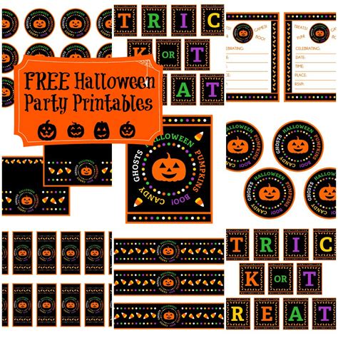 Halloween printables for parties