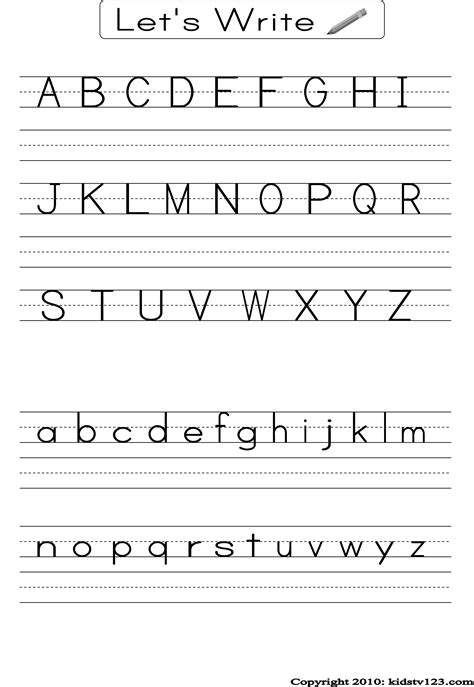 Handwriting Worksheets for Learning