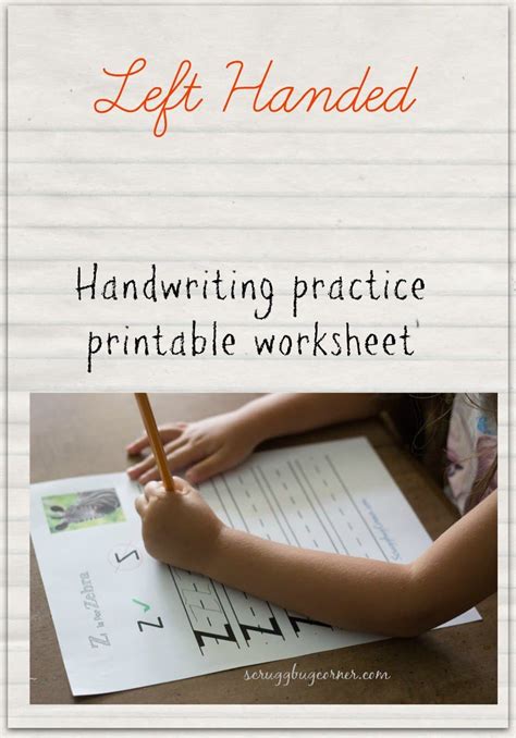 Handwriting Worksheets for Left-Handed