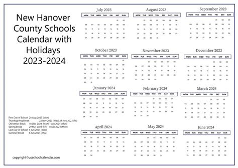 Hanover Schools Calendar 2024 and Technology