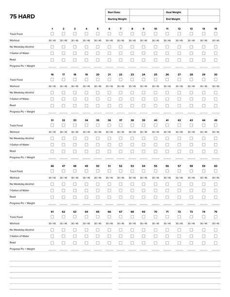 Layout of a Hard Calendar Guide