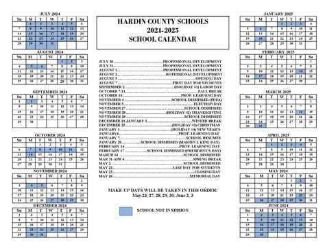 Hardin County Schools Calendar Events