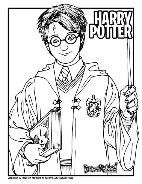 Harry Potter coloring pages for kids