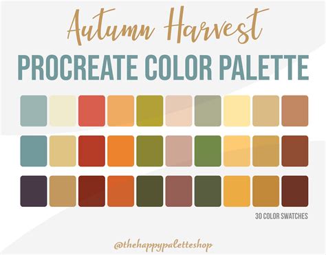 Harvest color palette