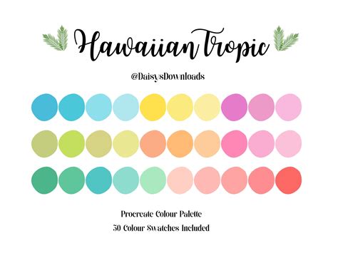 Hawaiian Color Palette Inspiration