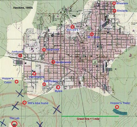 Hawkins Indiana Maps