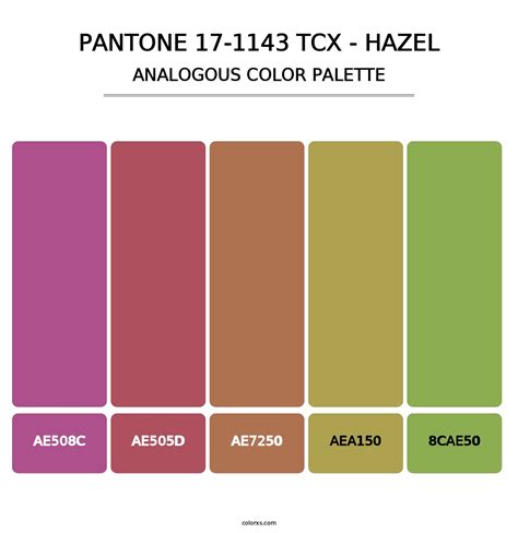 Hazel analogous color palette