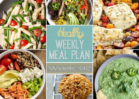 Healthy eating planner template