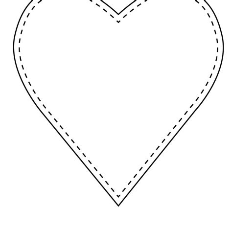 Heart shape printables for education