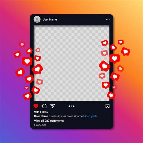 Heart Templates for Social Media