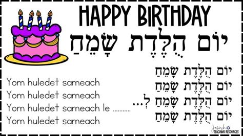 Hebrew Birthday Decorations