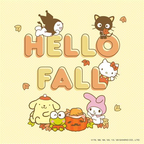 Hello Kitty in the autumn