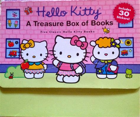 Hello Kitty reading a book