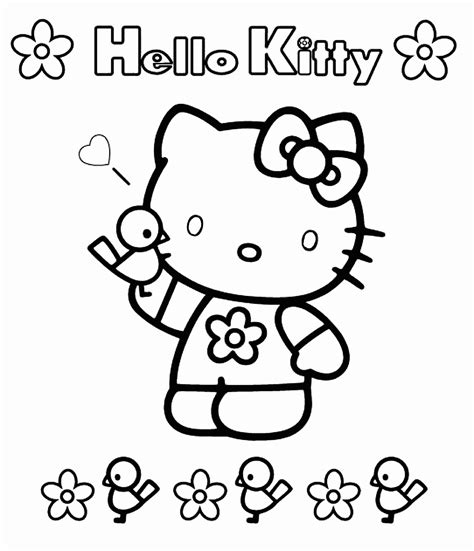 Hello Kitty coloring pages for kids