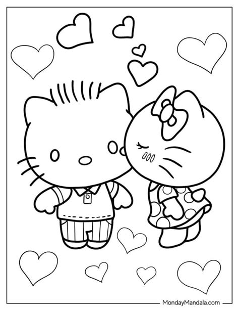 Hello Kitty coloring pages for boys